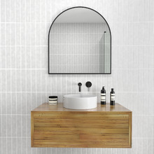 Gabe Arched Stainless Steel Wall Mirror